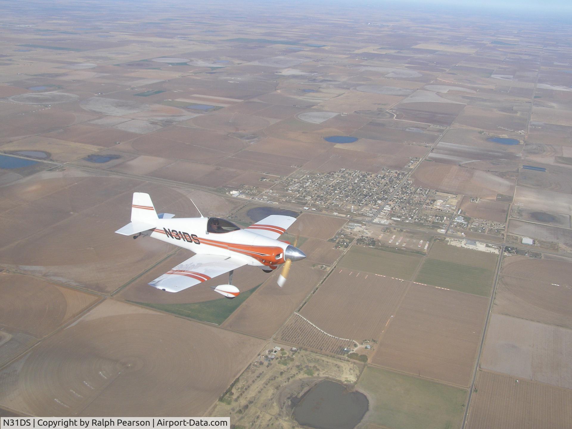 N31DS, 1970 Bushby Midget Mustang M-I C/N 639, over west Texas