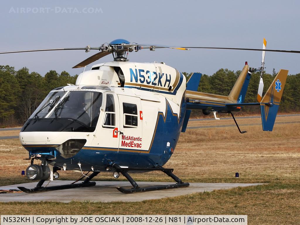 N532KH, Eurocopter-Kawasaki BK-117A-3 C/N 7069, Stationed at Hammonton