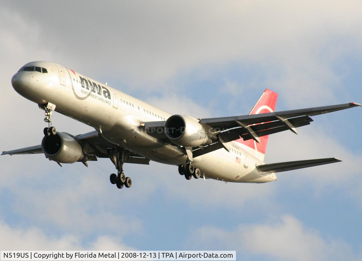 N519US, 1986 Boeing 757-251 C/N 23207, Northwest 757-200