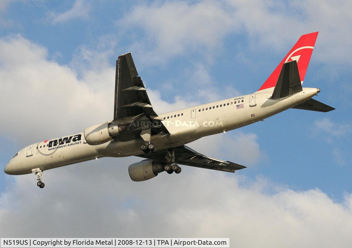 N519US, 1986 Boeing 757-251 C/N 23207, Northwest 757-200