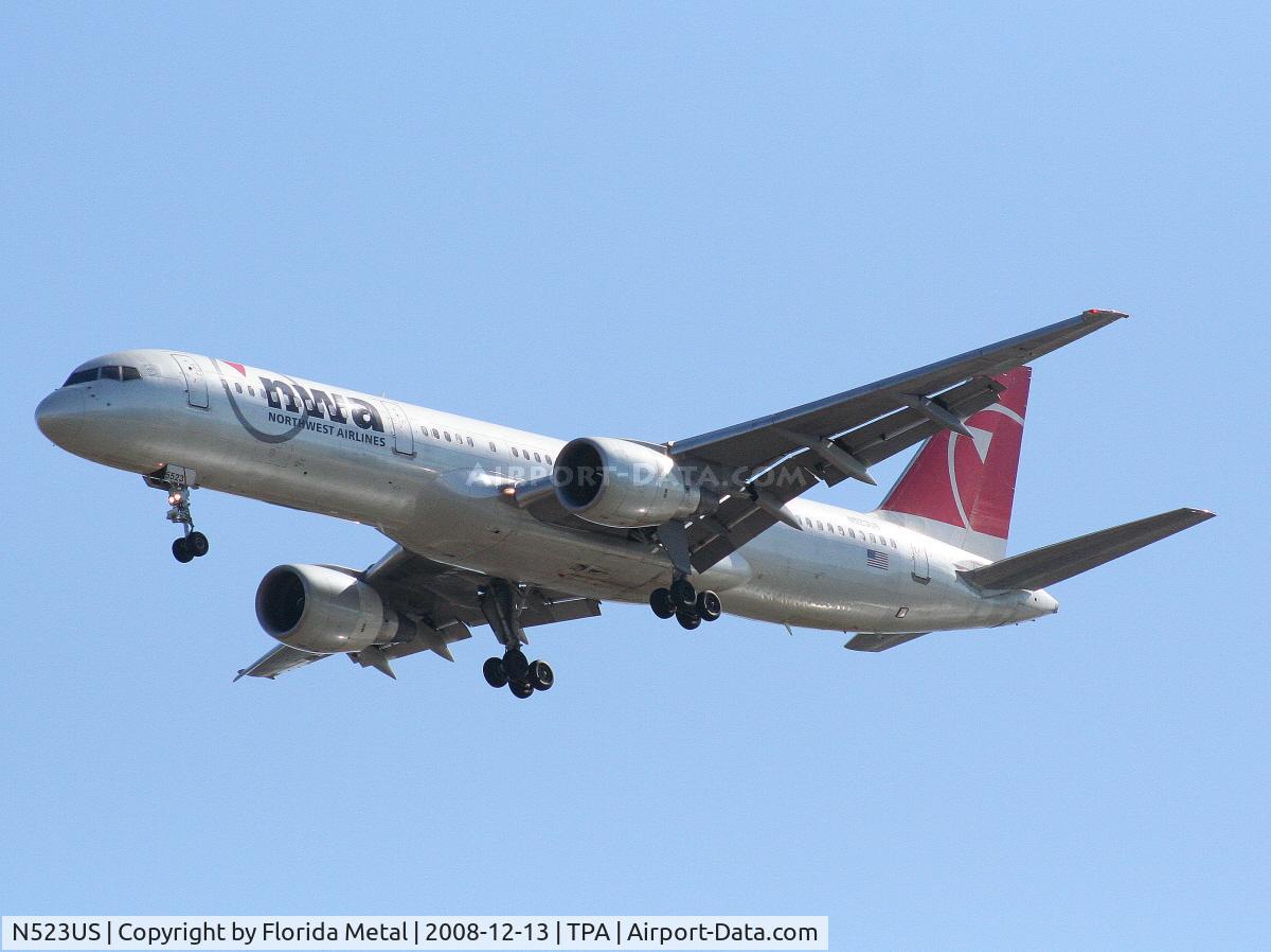 N523US, 1987 Boeing 757-251 C/N 23617, Northwest 757-200