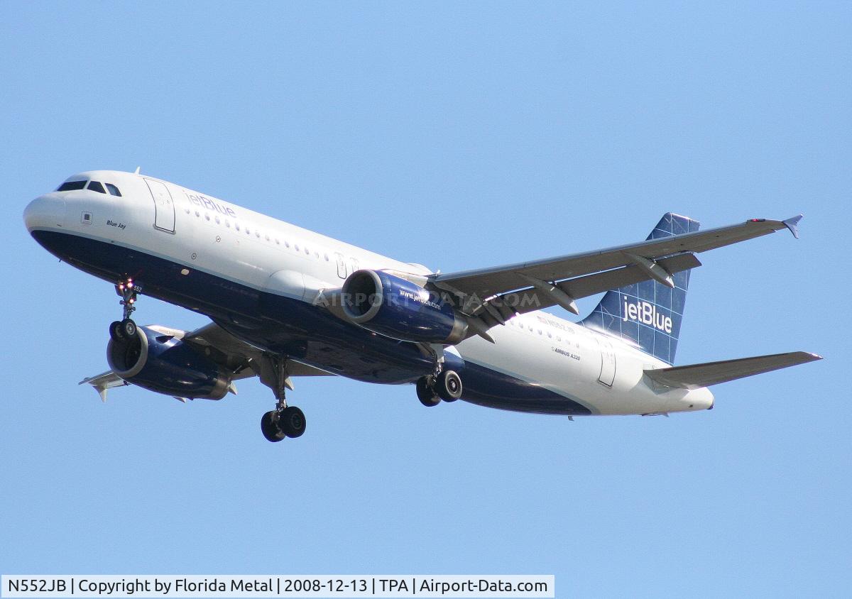 N552JB, 2002 Airbus A320-232 C/N 1861, Jet Blue A320