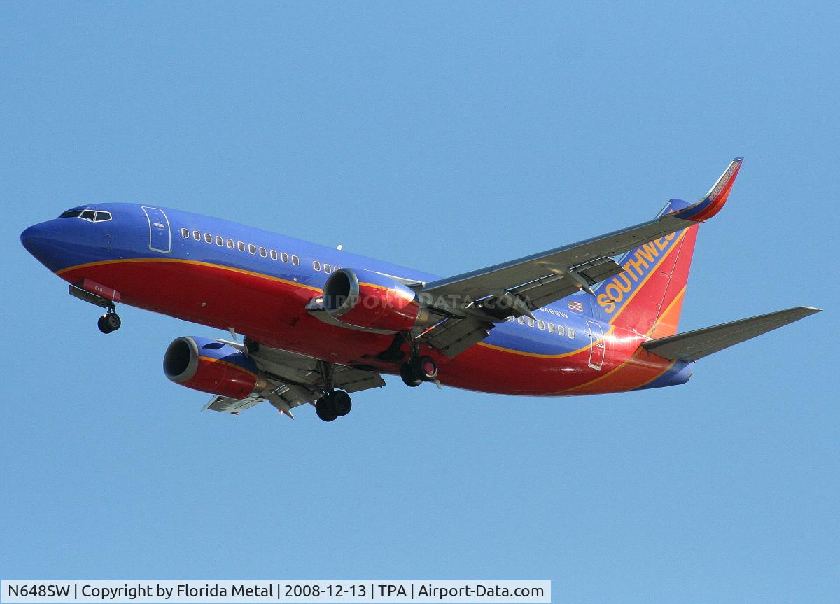 N648SW, 1997 Boeing 737-3H4 C/N 27718, Southwest 737-300