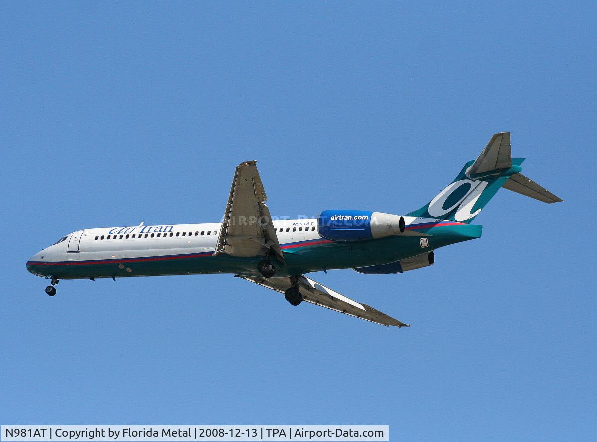 N981AT, 2002 Boeing 717-200 C/N 55040, Air Tran 717