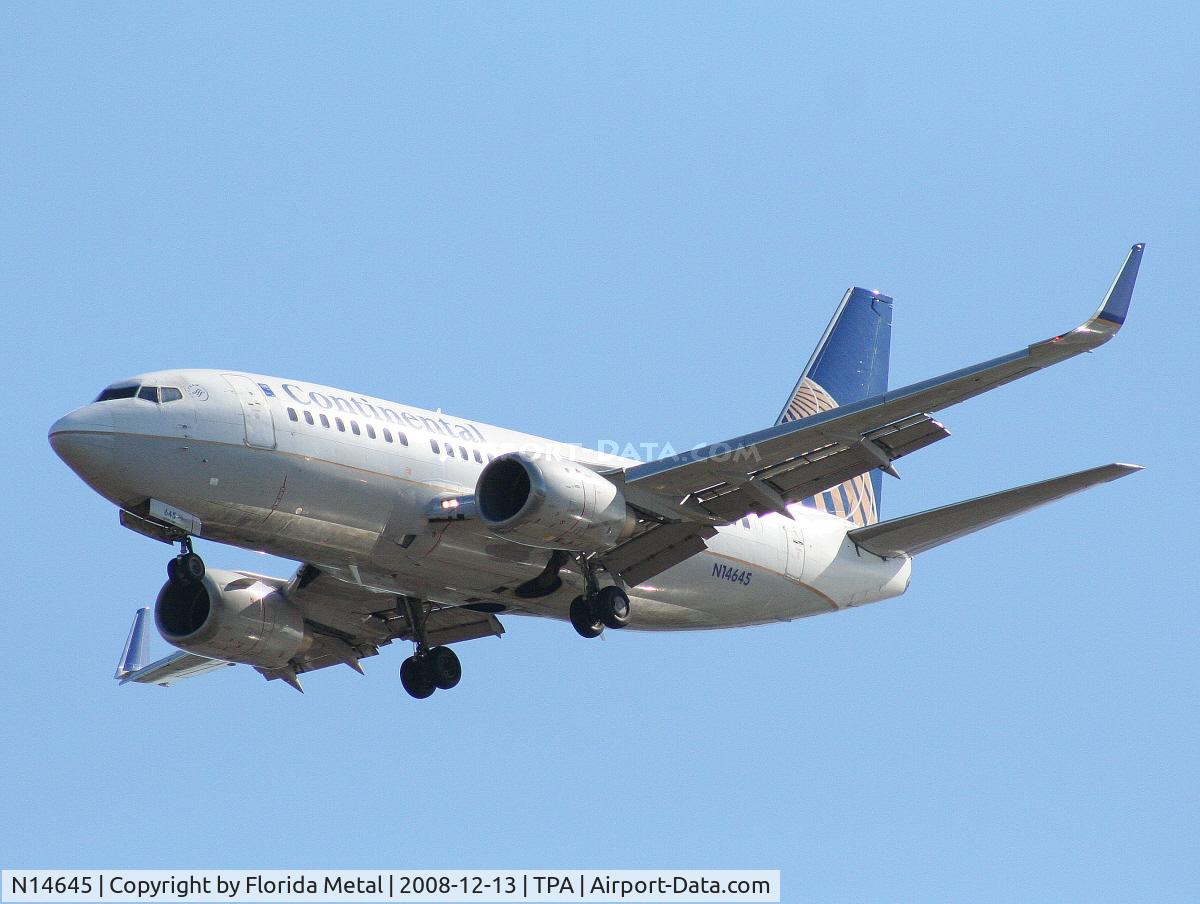 N14645, 1997 Boeing 737-524 C/N 28906, Continental 737-500