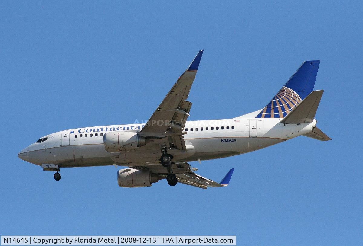 N14645, 1997 Boeing 737-524 C/N 28906, Continental 737-500