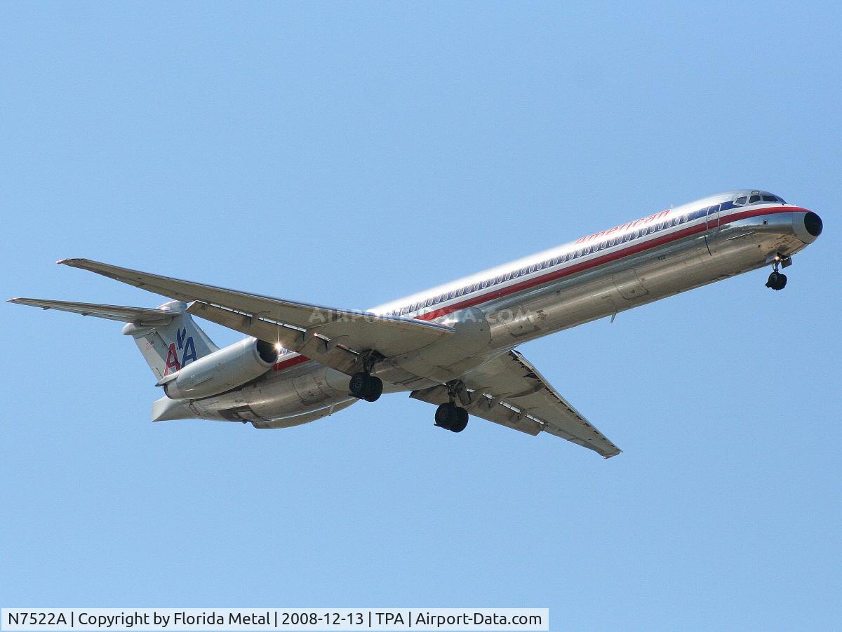 N7522A, 1990 McDonnell Douglas MD-82 (DC-9-82) C/N 49899, American MD-82