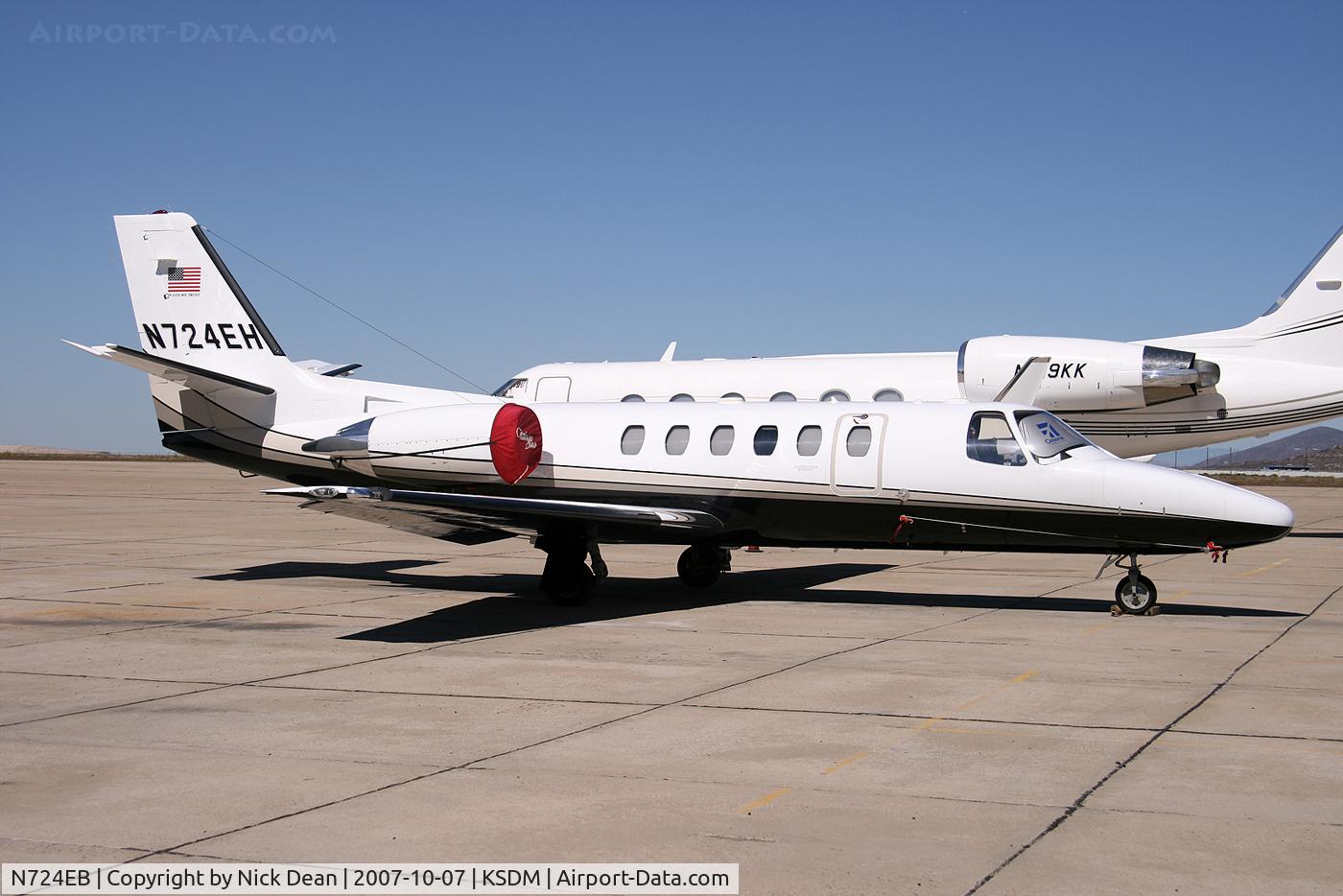 N724EB, 2005 Cessna 550 C/N 550-1113, KSDM (Seen here as N724EH this aircraft is currently registered N724EB as posted)