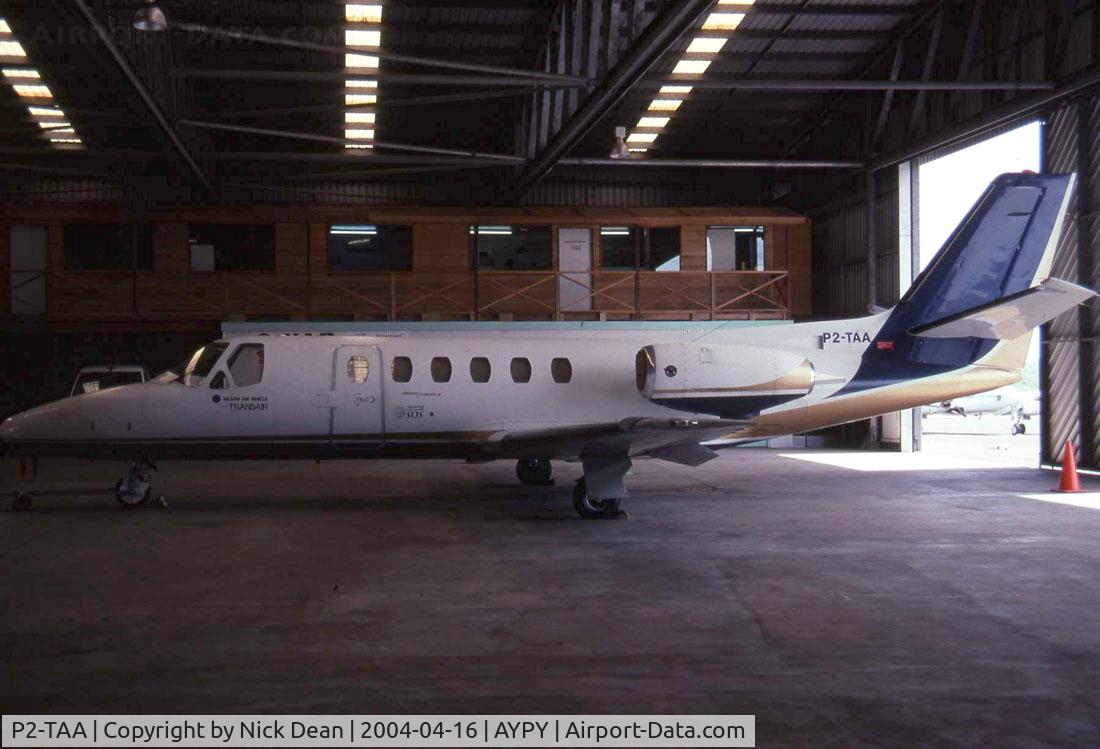 P2-TAA, 1980 Cessna 550 Citation II C/N 550-0145, AYPY (I was on a mission to get this aircraft and finally caught up with it Port Moresby)