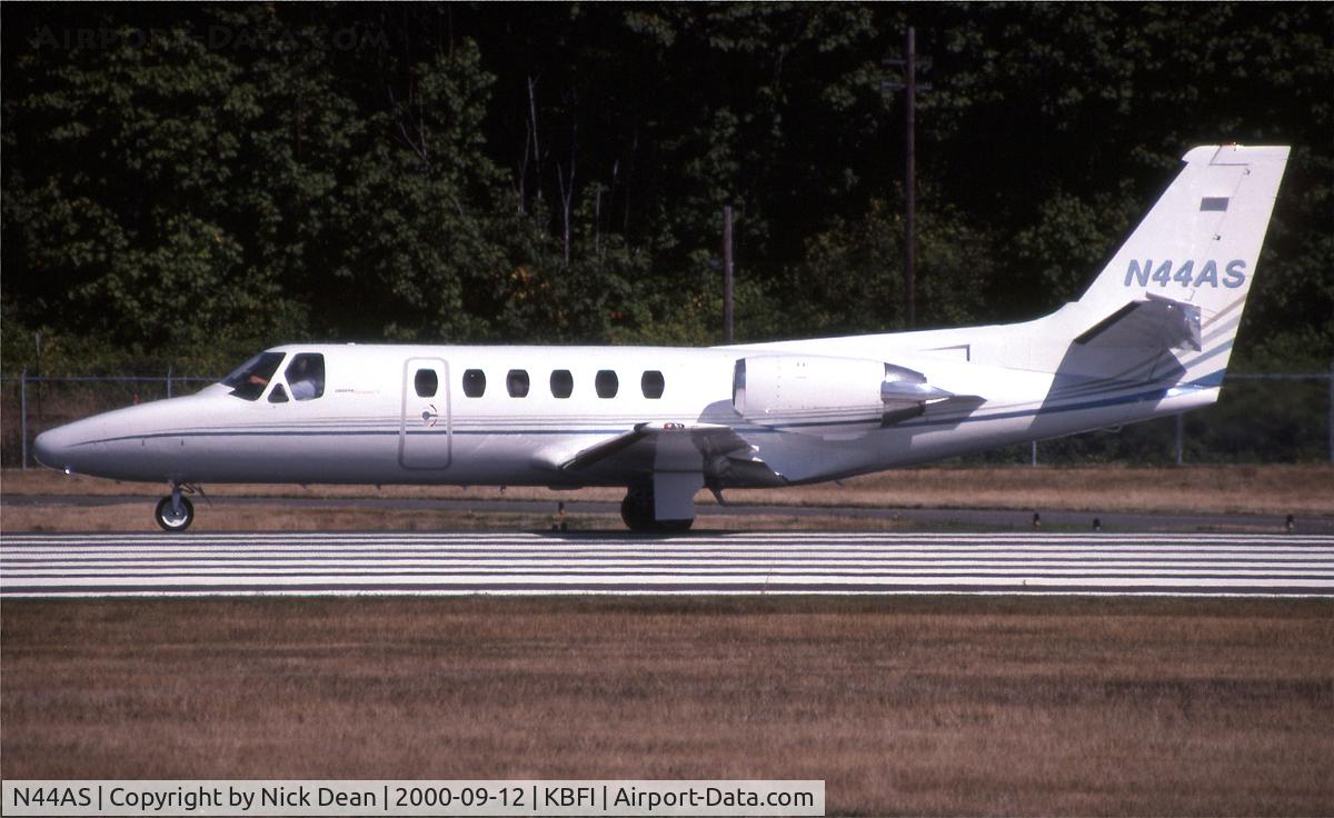 N44AS, 1979 Cessna 550 Citation II C/N 550-0047, KBFI
