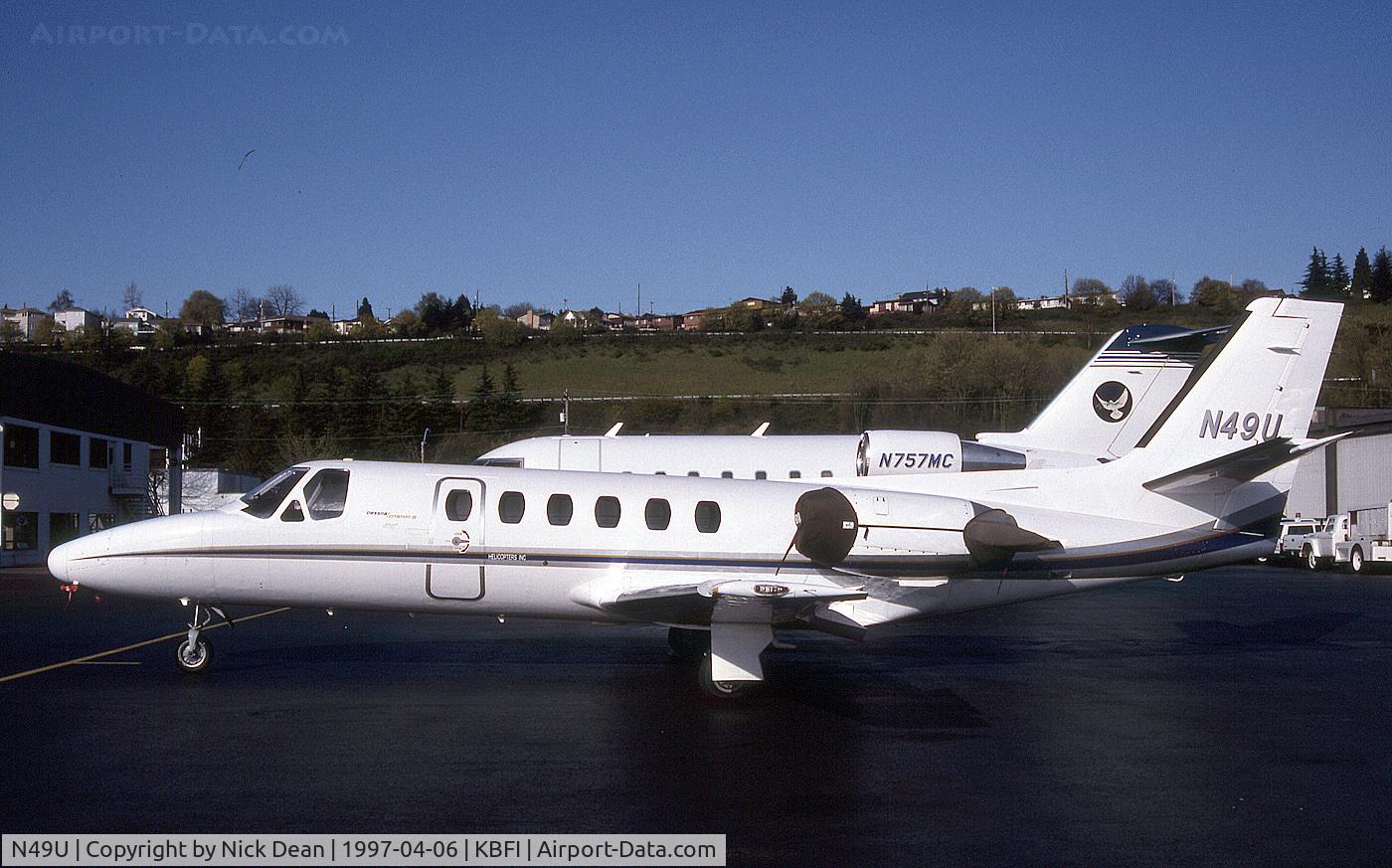 N49U, 1979 Cessna 550 Citation II C/N 550-0082, KBFI