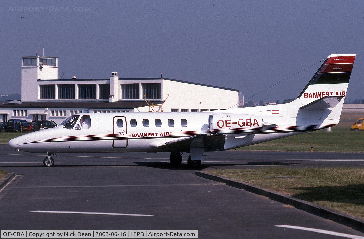 OE-GBA, 1979 Cessna 550 Citation II C/N 550-0085, LFPB