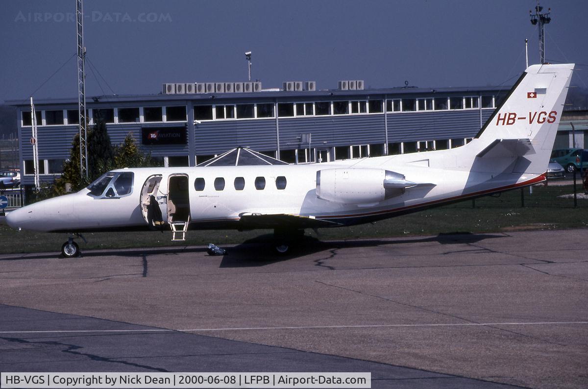 HB-VGS, 1980 Cessna 550 Citation II C/N 550-0183, LFPB