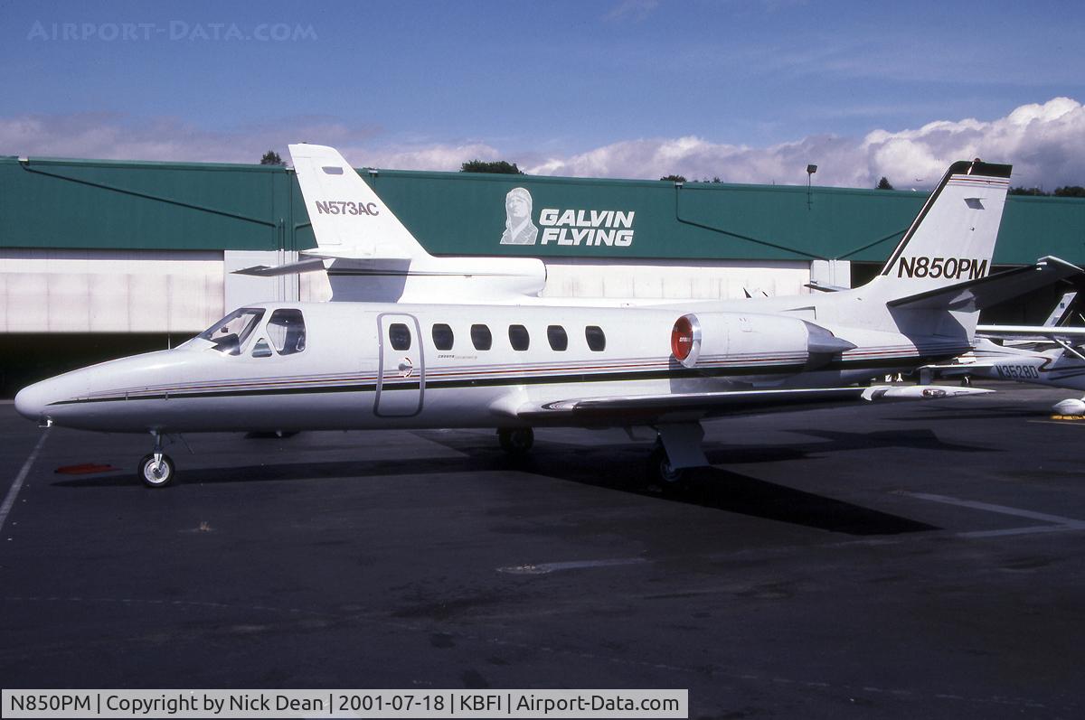 N850PM, 1981 Cessna 550 C/N 550-0210, KBFI