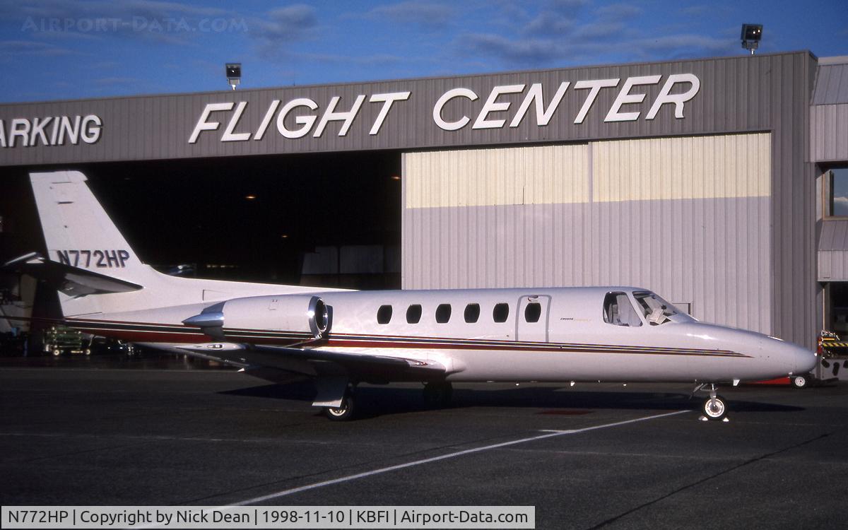 N772HP, 1981 Cessna 550 Citation II C/N 550-0226, KBFI