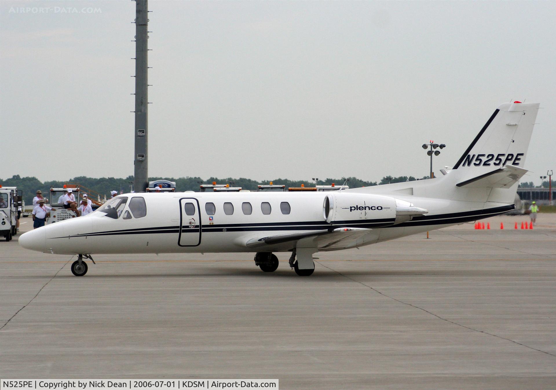 N525PE, 2002 Cessna 550 C/N 550-1031, KDSM