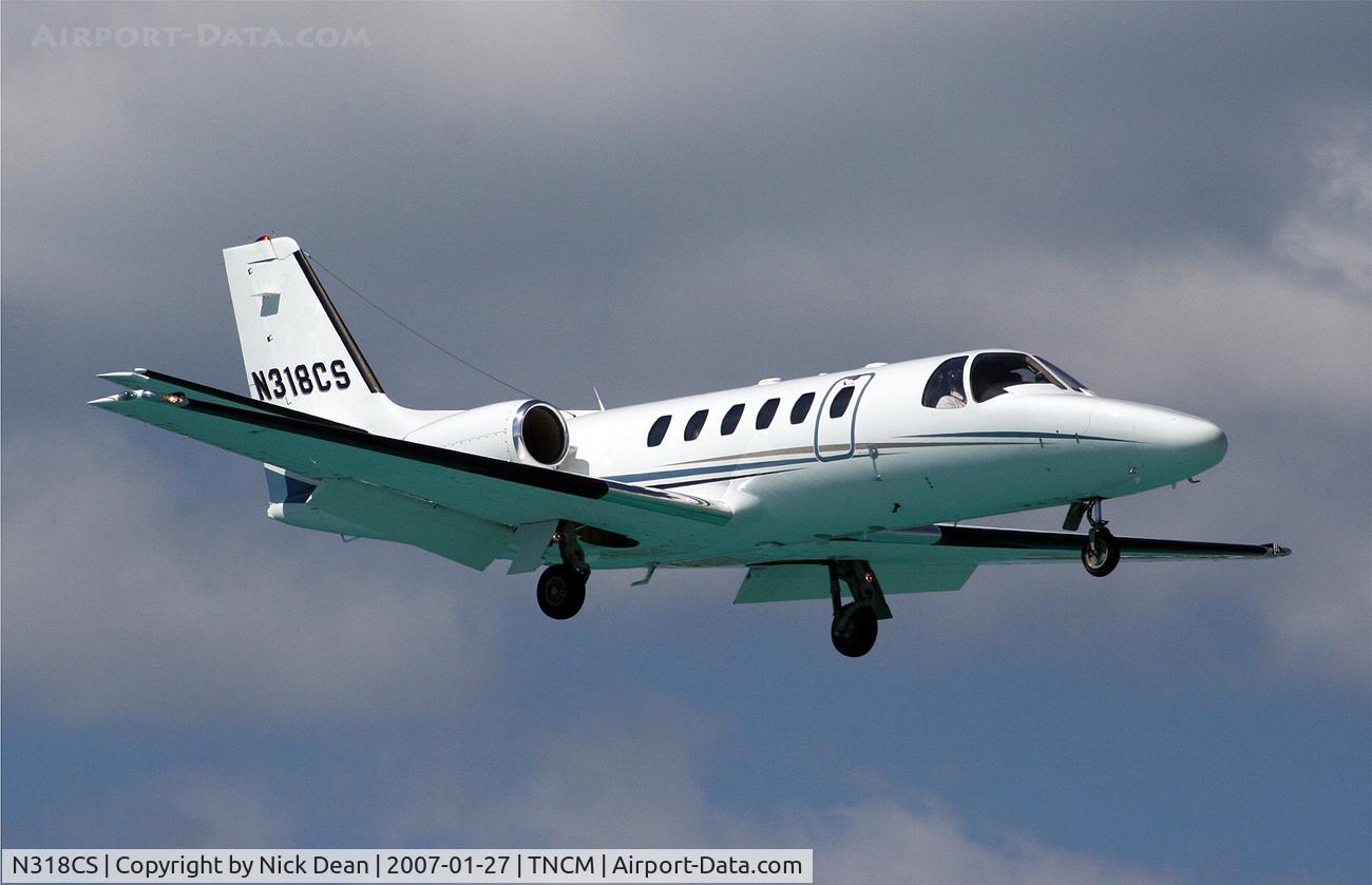 N318CS, Cessna 550 Citation Bravo C/N 550-1029, TNCM