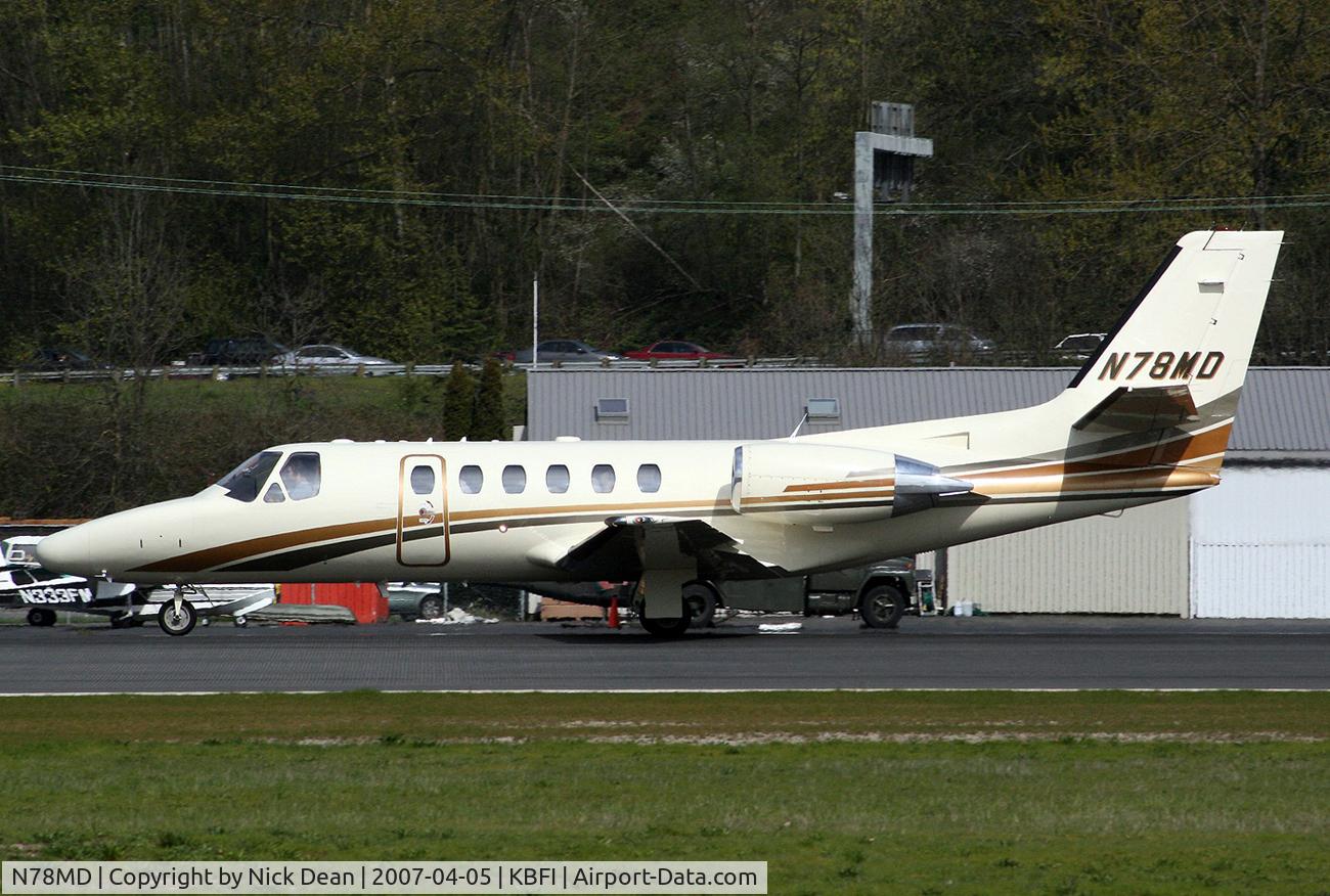 N78MD, 2001 Cessna 550 Citation Bravo C/N 550-0970, KBFI