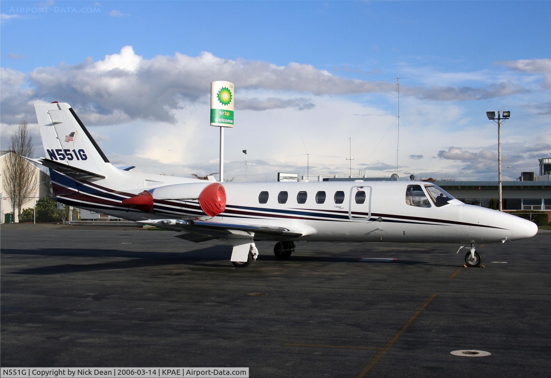 N551G, 2001 Cessna 550 Citation Bravo C/N 550-0968, KPAE
