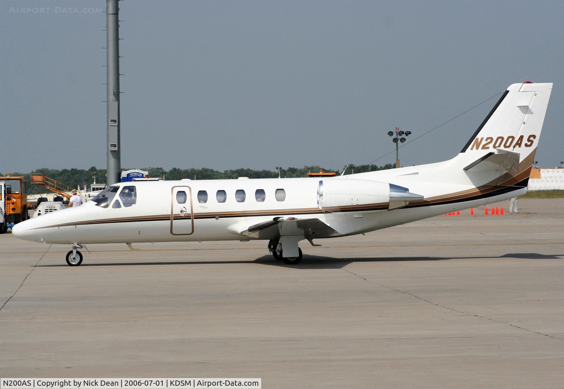 N200AS, 2000 Cessna 550 Citation Bravo C/N 550-0934, KDSM