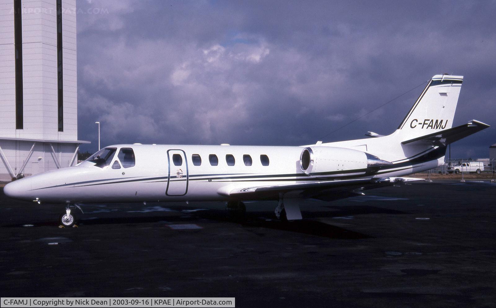 C-FAMJ, 2000 Cessna 550 Citation Bravo C/N 550-0931, KPAE