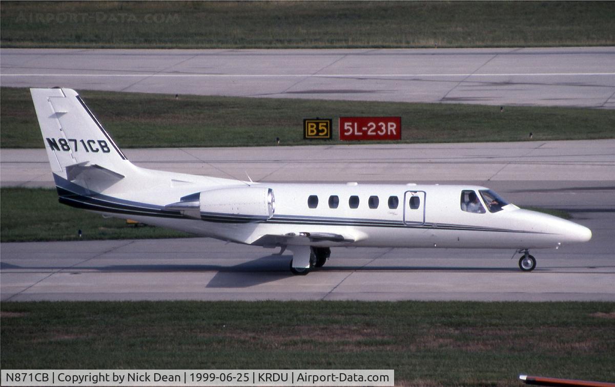 N871CB, Cessna 550 C/N 550-0871, KRDU