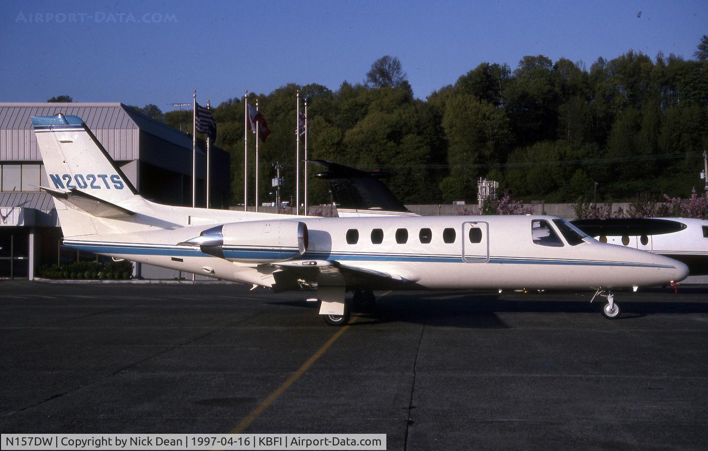 N157DW, 1981 Cessna 550 Citation II C/N 550-0253, KBFI (Seen here as N202TS this airframe is currently registered N157DW as posted)