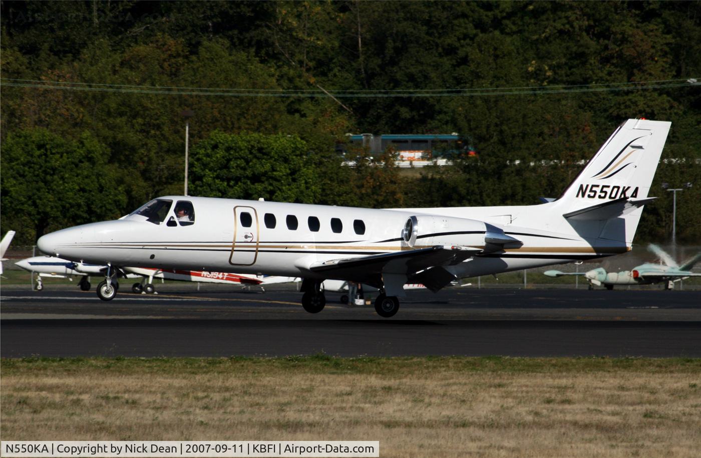 N550KA, 1980 Cessna 550 Citation II C/N 550-0279, KBFI