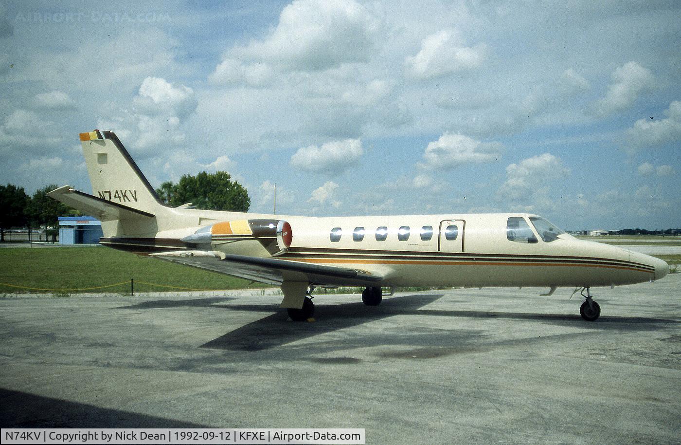 N74KV, 1981 Cessna 550 Citation II C/N 550-0298, KFXE