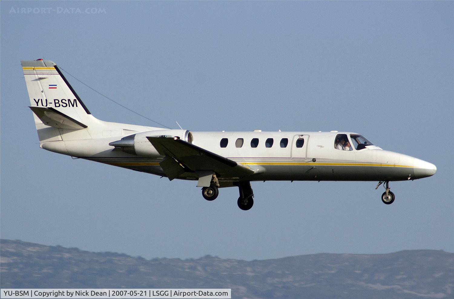 YU-BSM, 1997 Cessna 550 Citation Bravo C/N 550-0808, LSGG