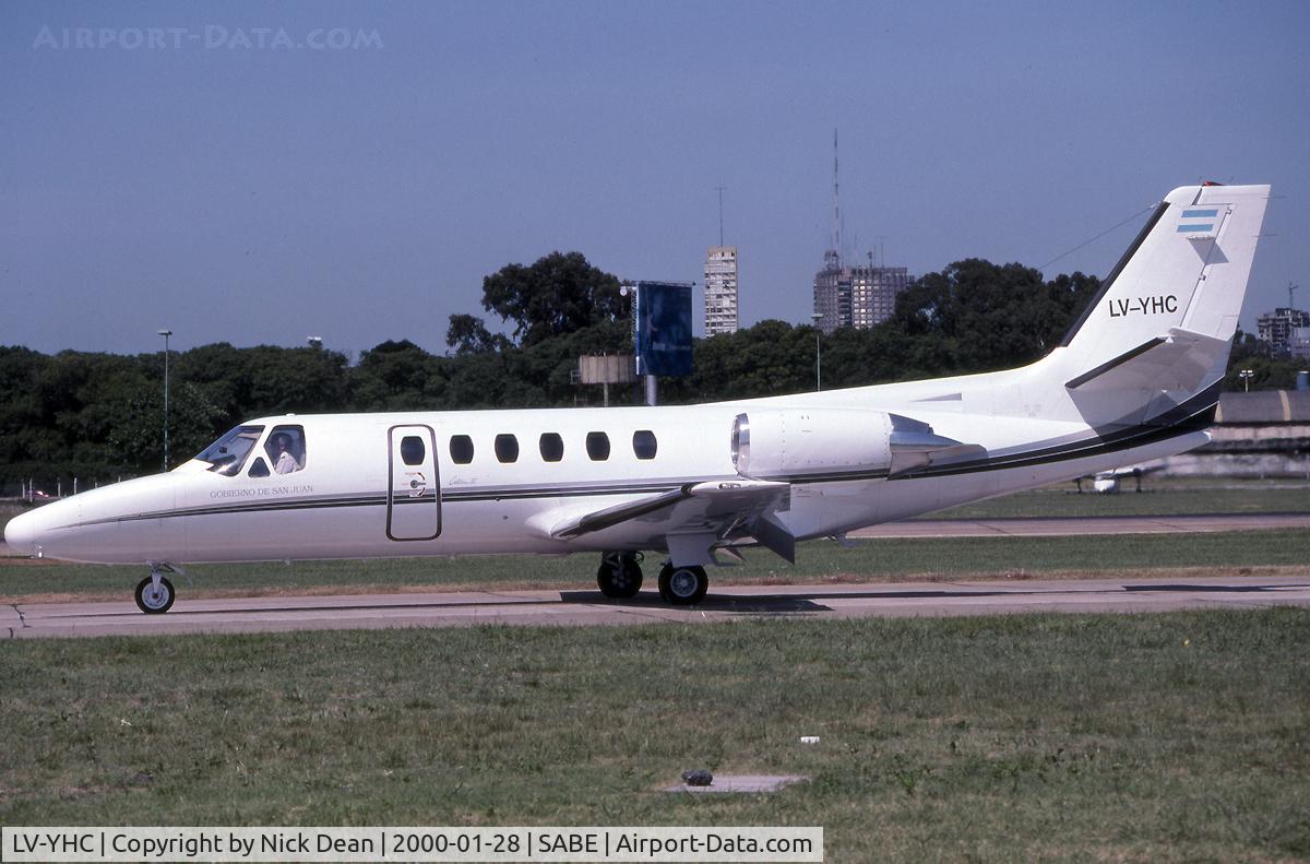 LV-YHC, 1992 Cessna 550 Citation II C/N 550-0717, SABE