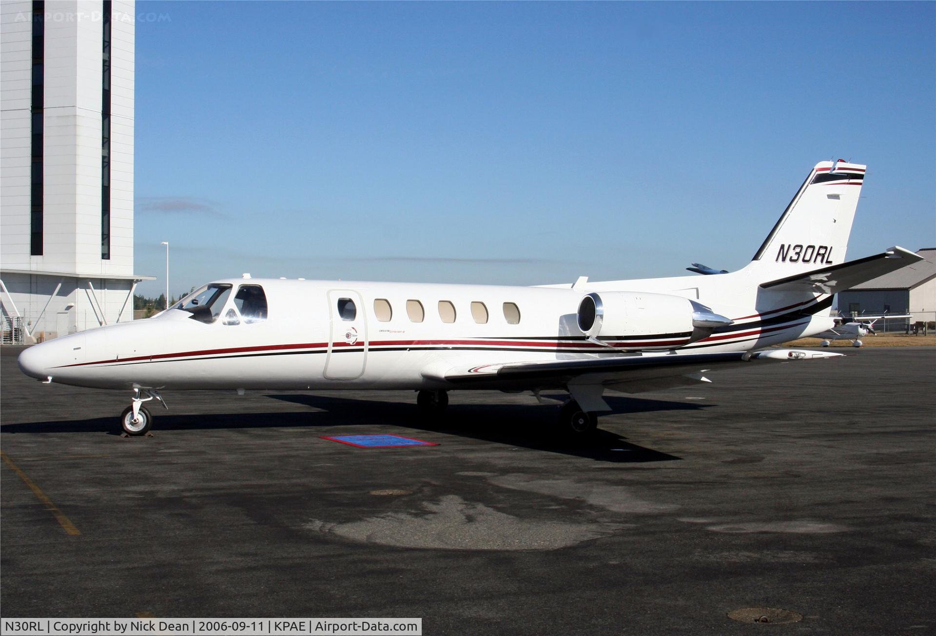 N30RL, 1990 Cessna 550 C/N 550-0653, KPAE