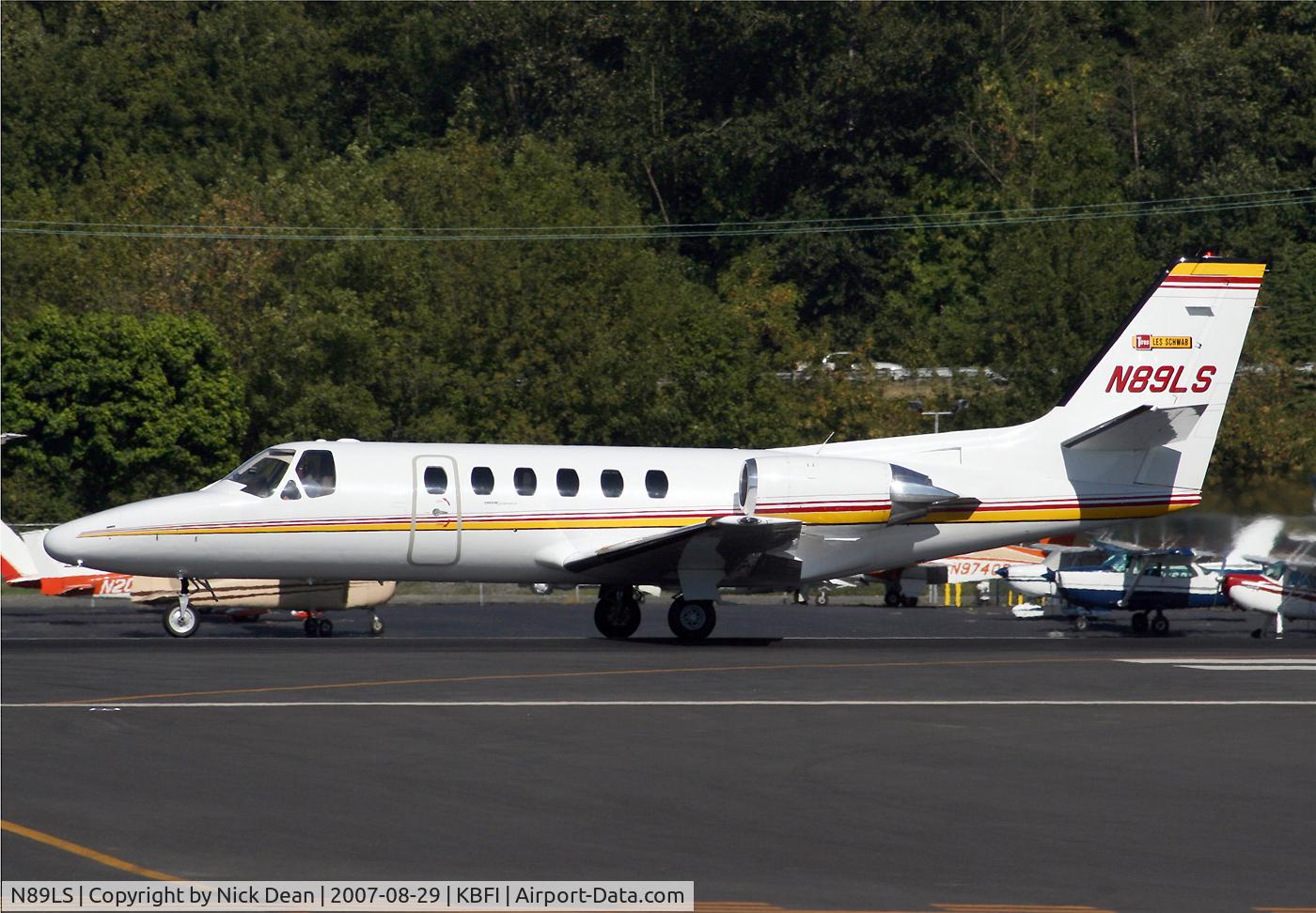 N89LS, 1989 Cessna 550 C/N 550-0623, KBFI
