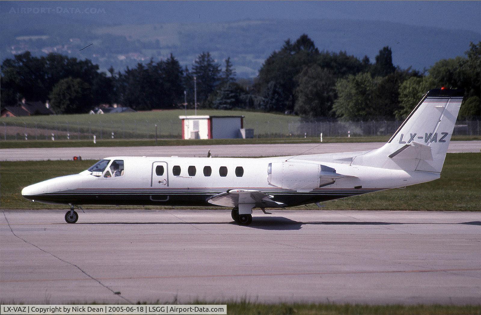 LX-VAZ, 1989 Cessna 550 Citation II C/N 550-0622, LSGG