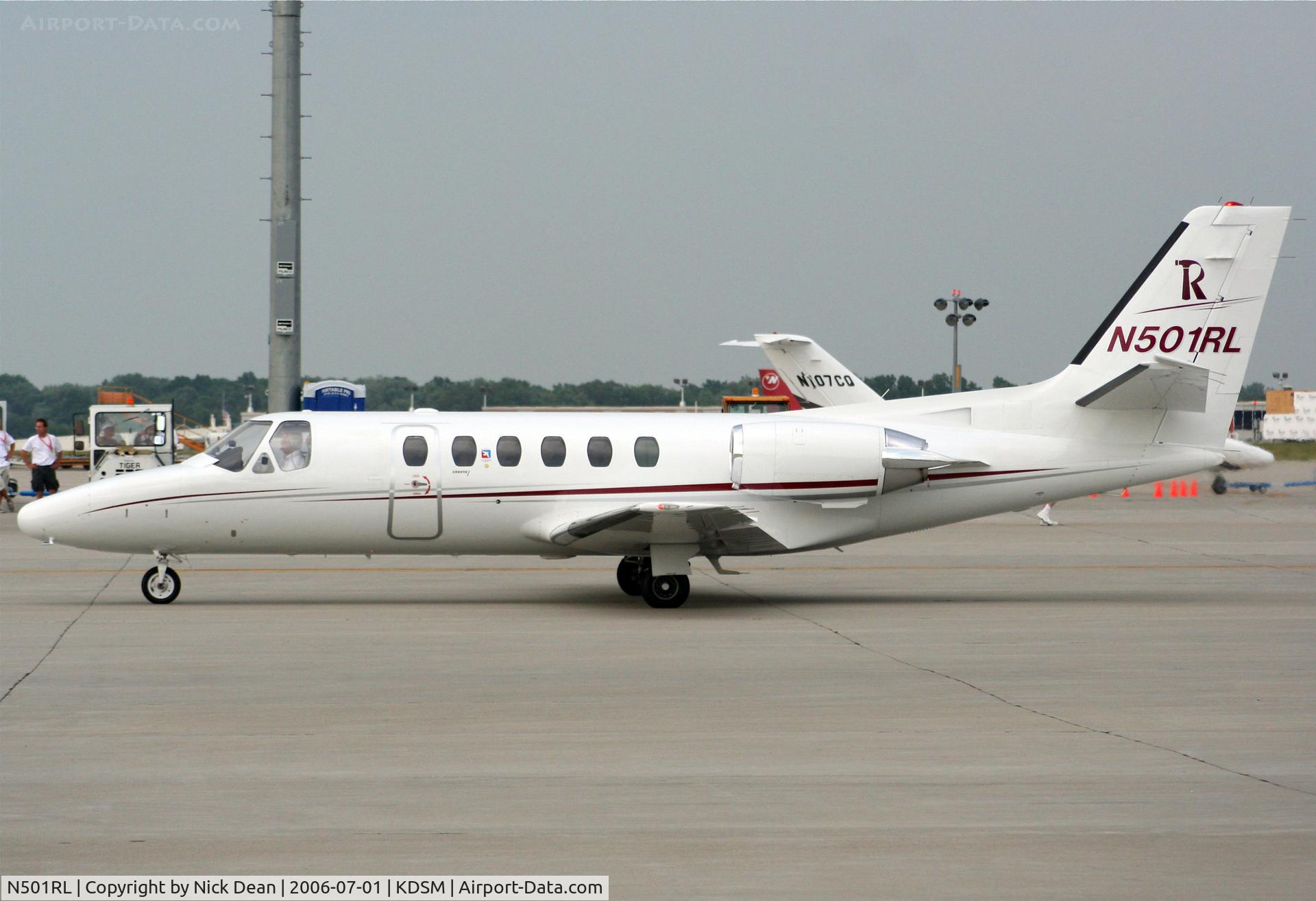 N501RL, 1989 Cessna 550 Citation II C/N 550-0601, KDSM