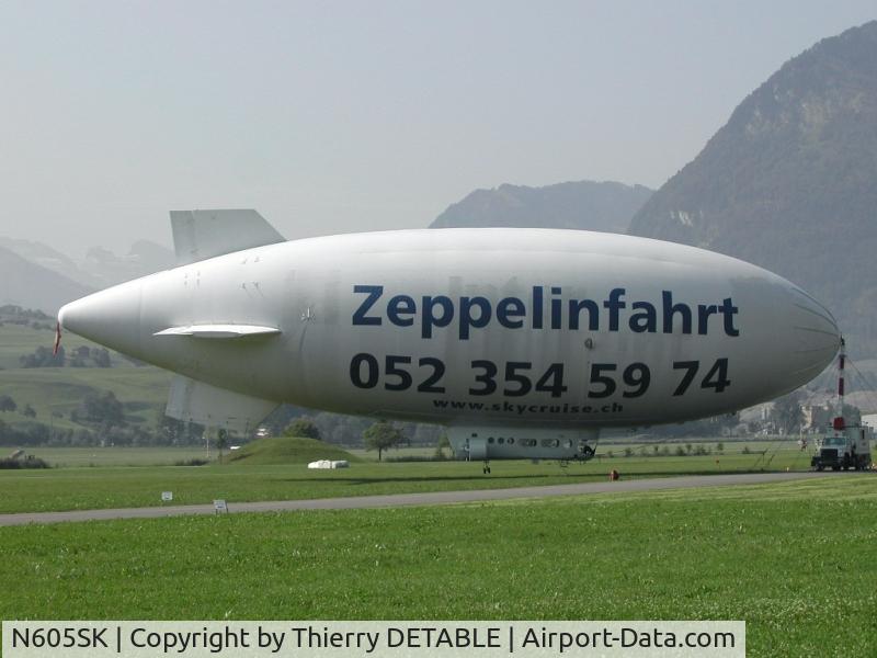 N605SK, 1986 Airship Industries Skyship 600 C/N 1215/05, At Buosh Airport