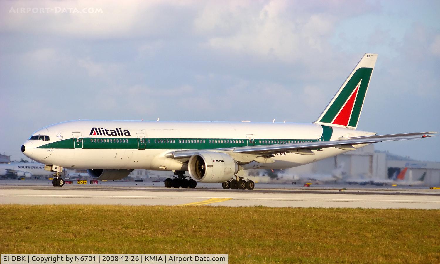 EI-DBK, 2003 Boeing 777-243/ER C/N 32783, Alitalia