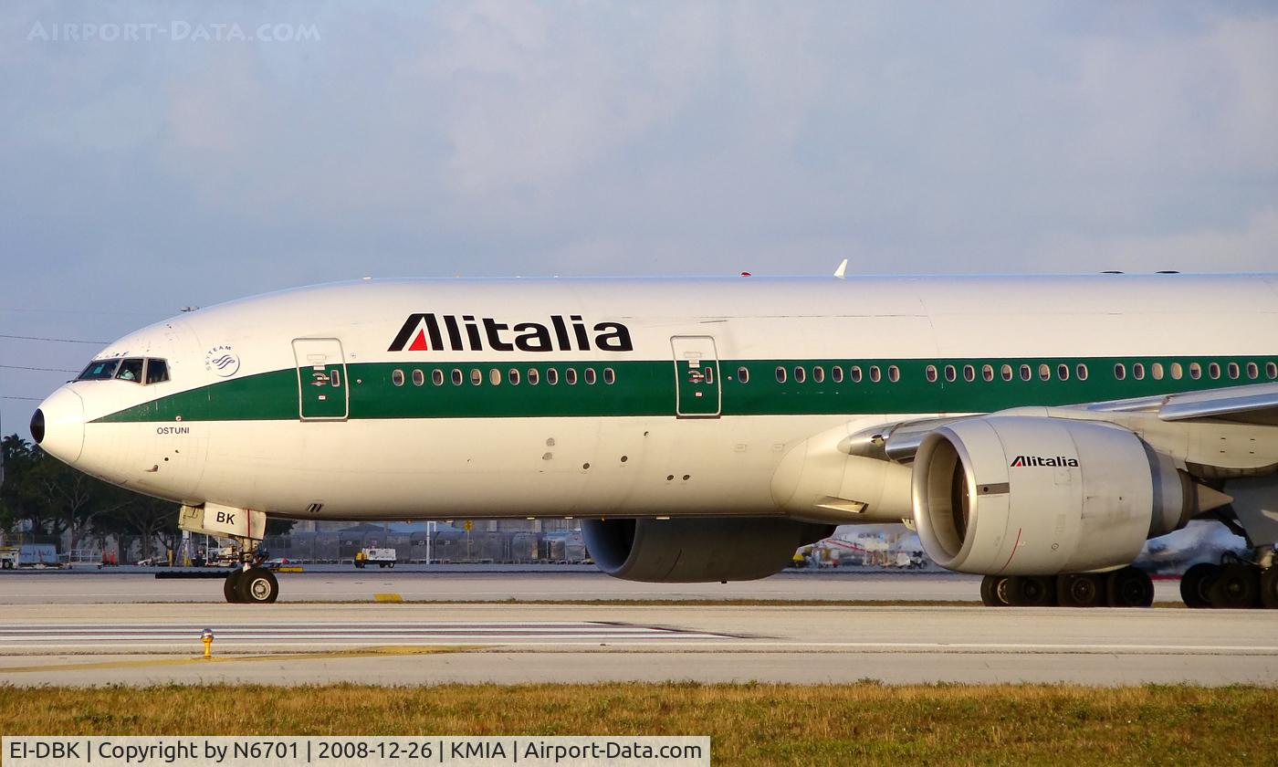 EI-DBK, 2003 Boeing 777-243/ER C/N 32783, Alitalia