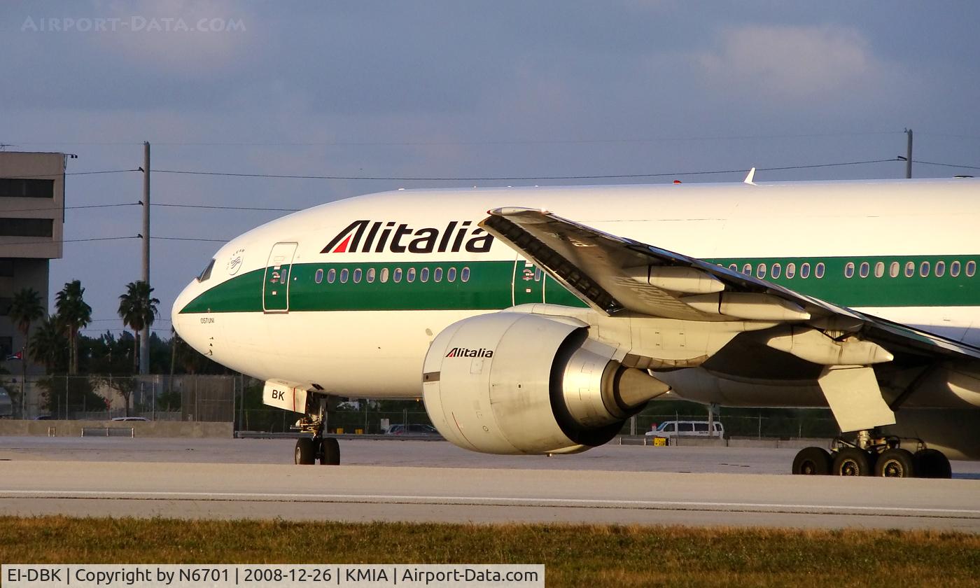 EI-DBK, 2003 Boeing 777-243/ER C/N 32783, Alitalia