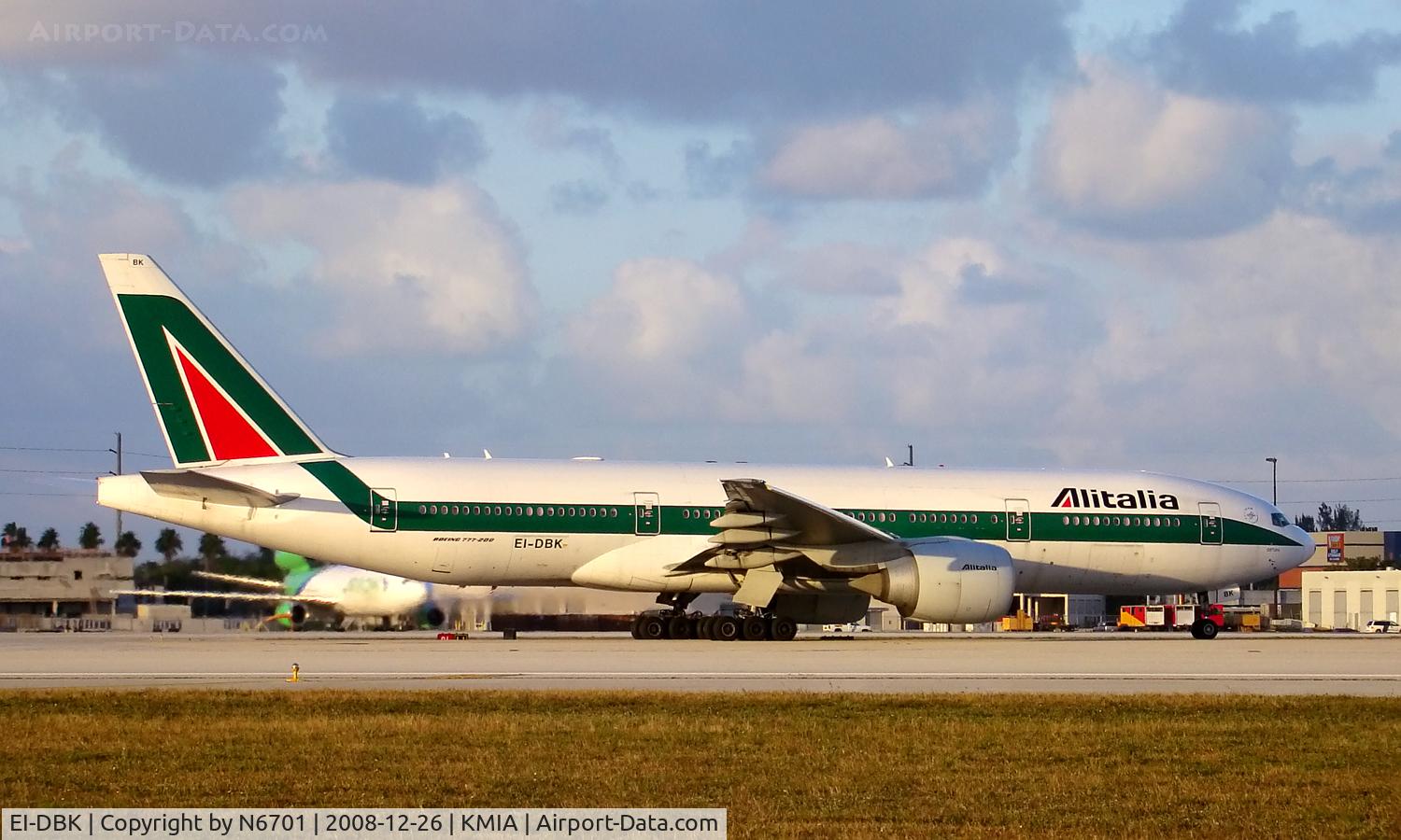 EI-DBK, 2003 Boeing 777-243/ER C/N 32783, Alitalia
