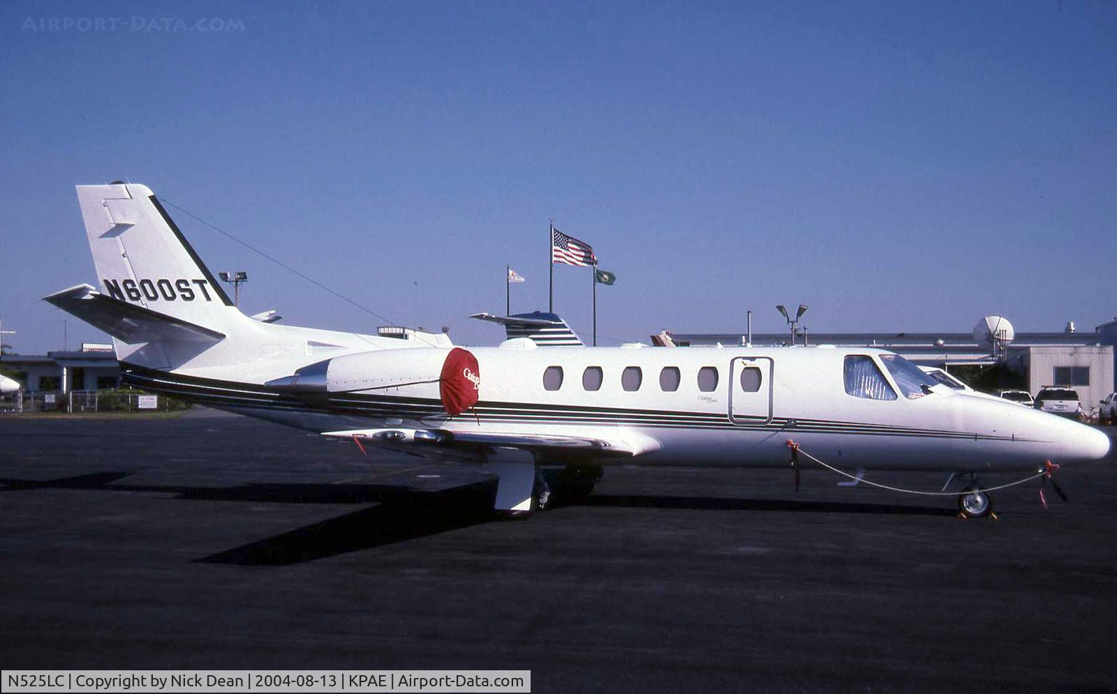 N525LC, 1981 Cessna 550 C/N 550-0349, KPAE (Seen here N600ST the first C550 to carry this reg and currently registered N525LC as posted)