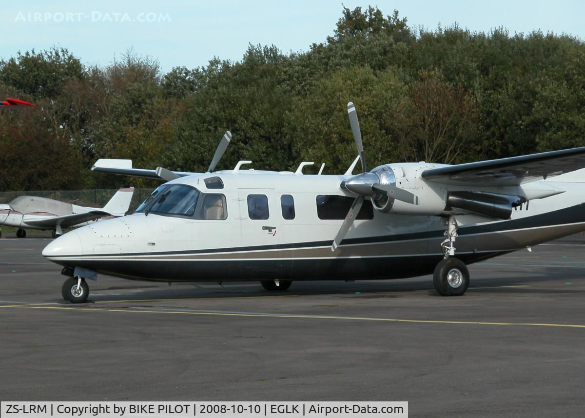 ZS-LRM, 1973 Rockwell 690A Turbo Commander Turbo Commander C/N 11105, PARKED IN SLOT 2