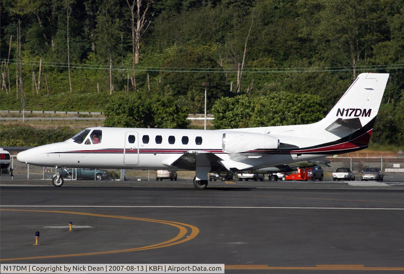 N17DM, 1982 Cessna 550 Citation II C/N 550-0417, KBFI