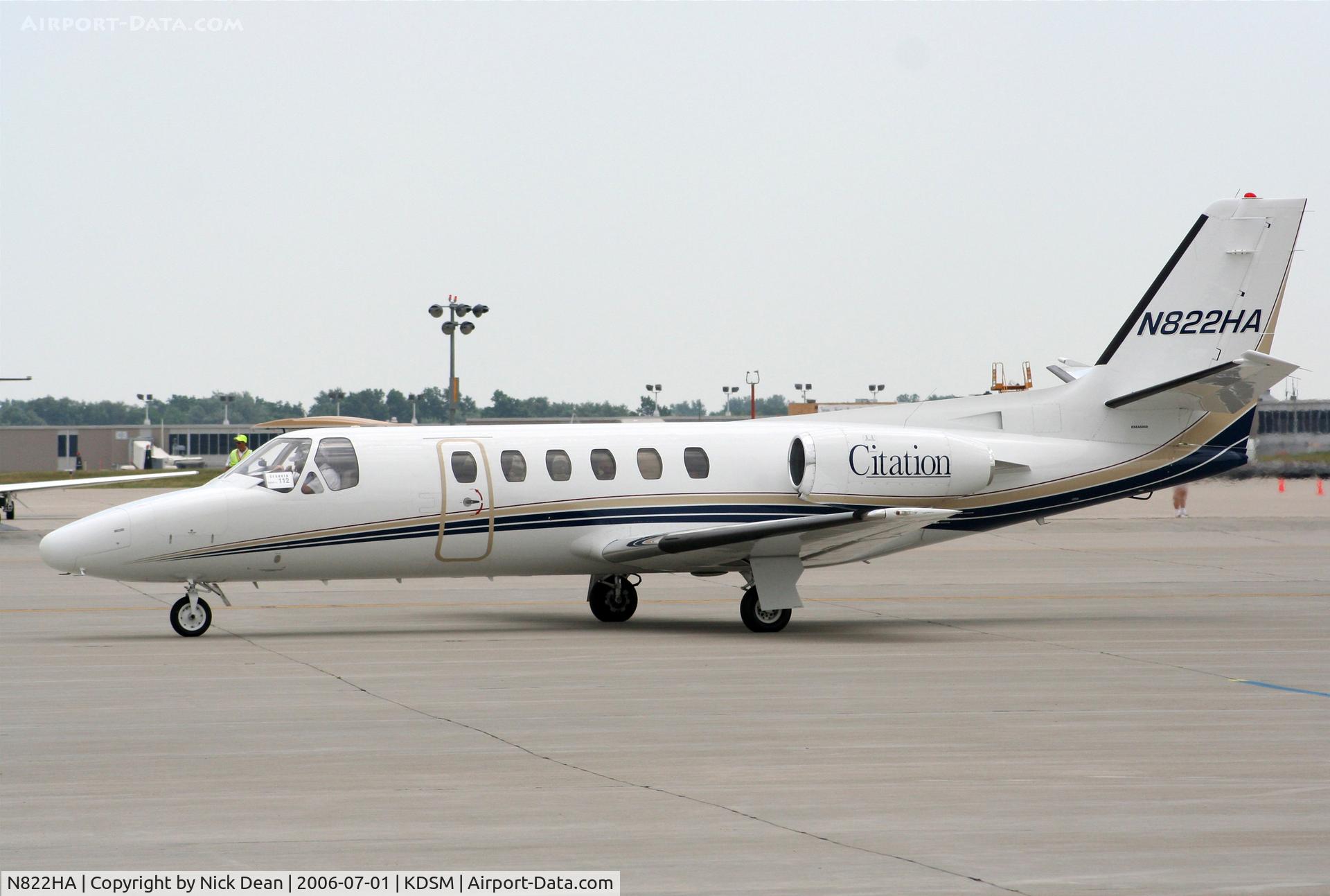 N822HA, 1983 Cessna 550 C/N 5500464, KDSM