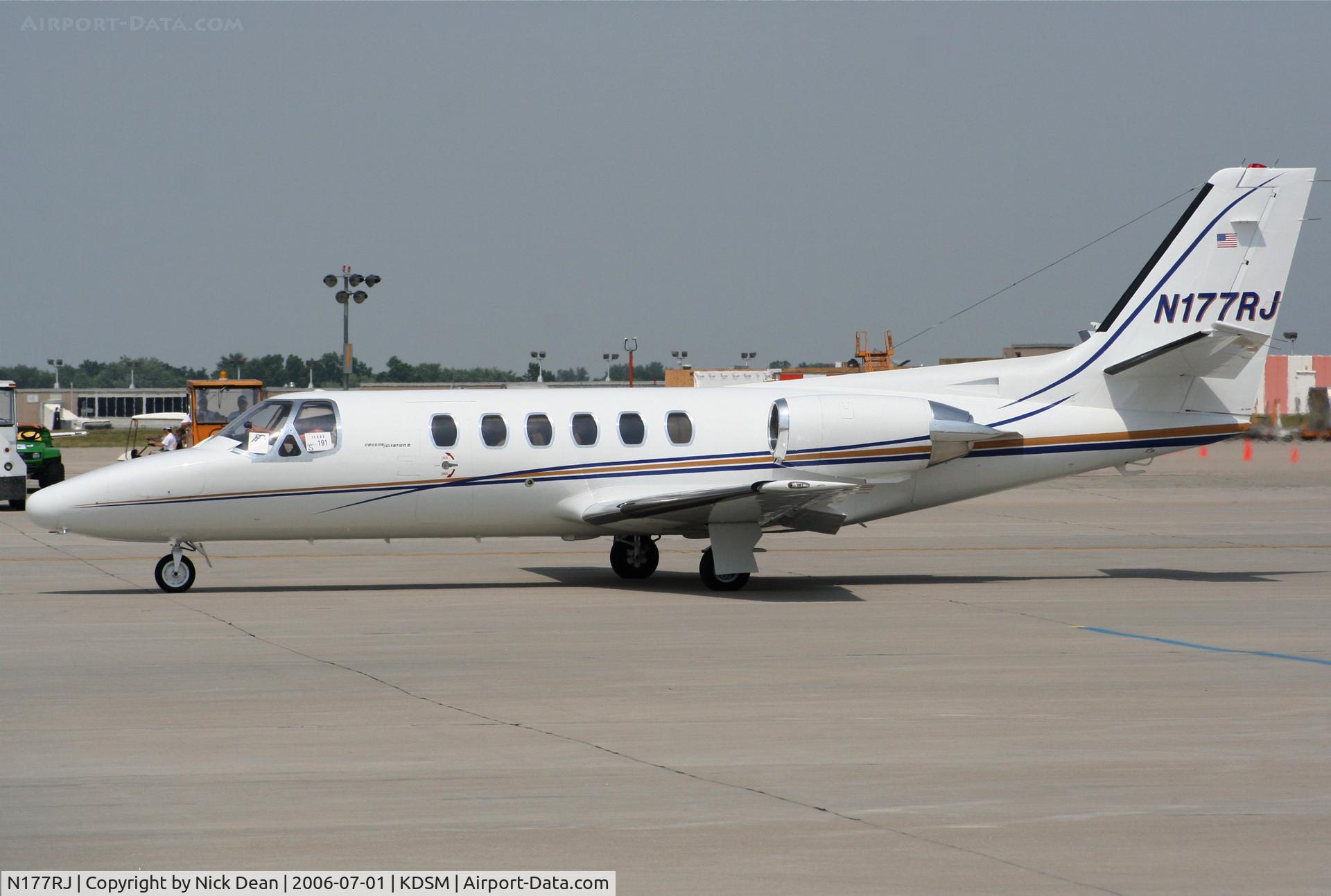 N177RJ, 1987 Cessna 550 C/N 550-0550, KDSM