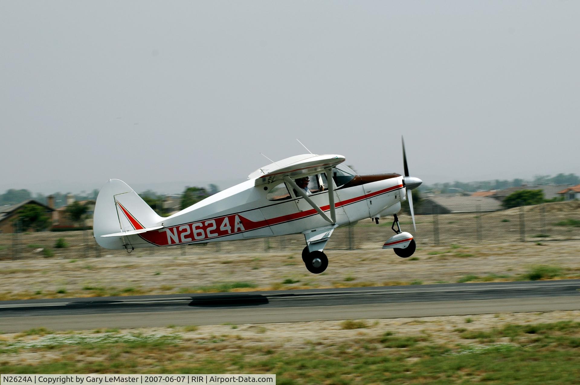 N2624A, 1953 Piper PA-22-135 Tri-Pacer C/N 22-1091, First Flight after purchasing the Aircraft