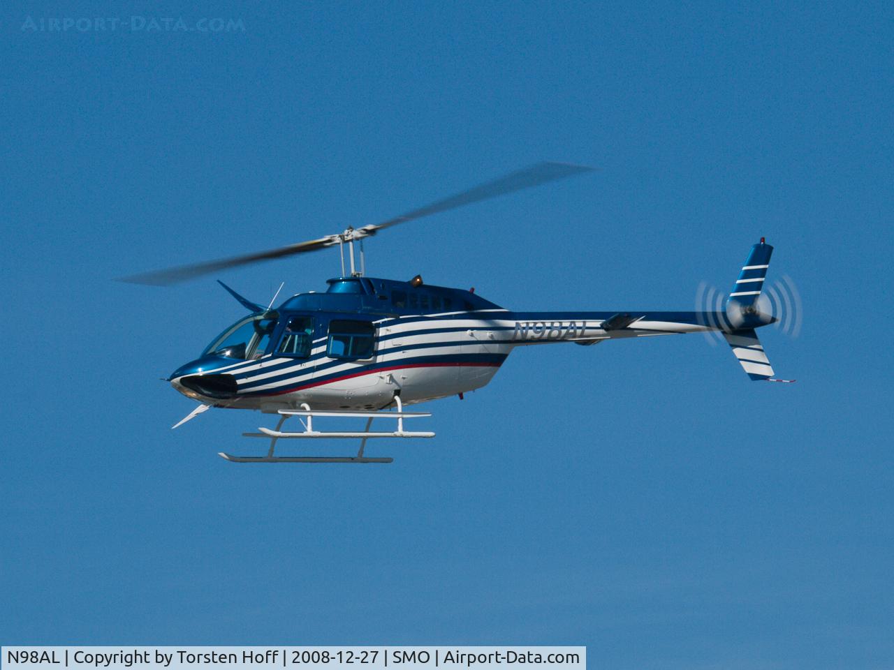 N98AL, 1980 Bell 206B JetRanger III C/N 2985, N98AL arriving on RWY 21