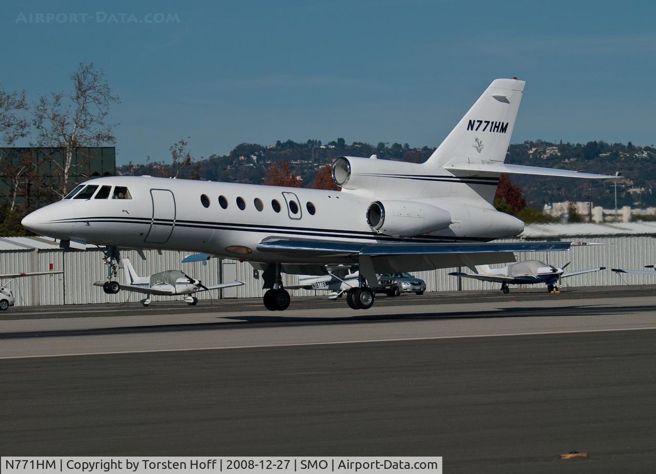 N771HM, 2001 Dassault Falcon 50 C/N 318, N771HM arriving on RWY 21