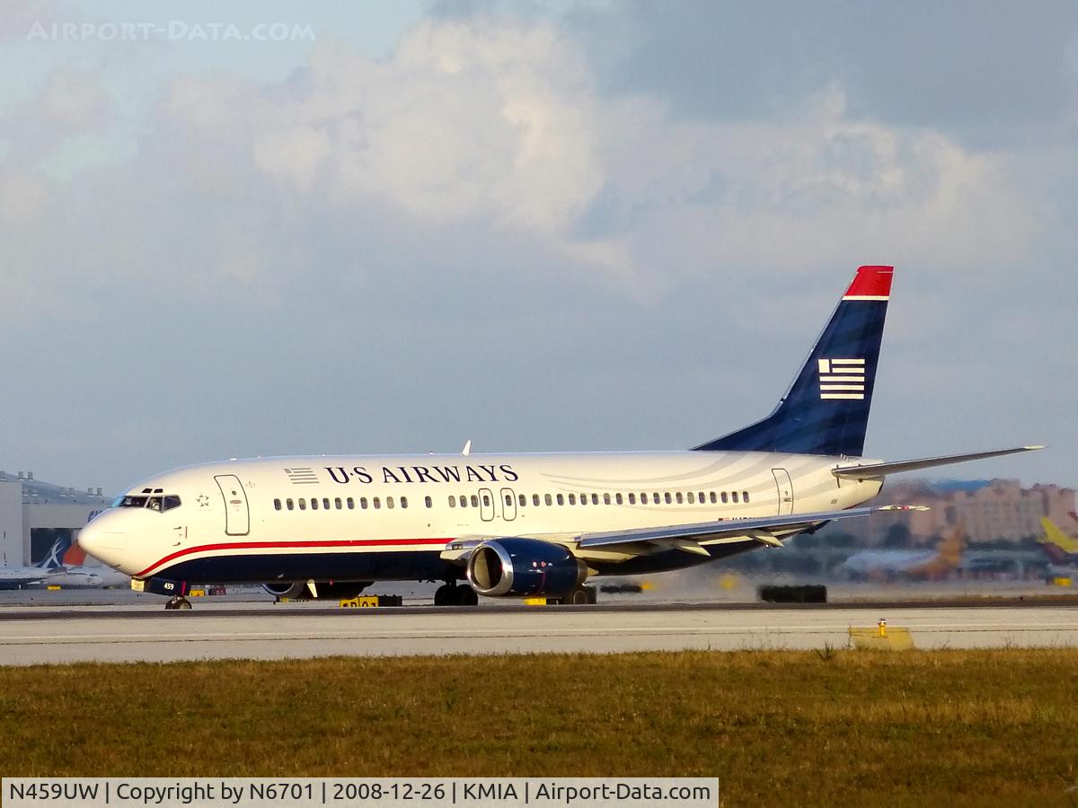 N459UW, 1991 Boeing 737-4B7 C/N 25023, US Airways