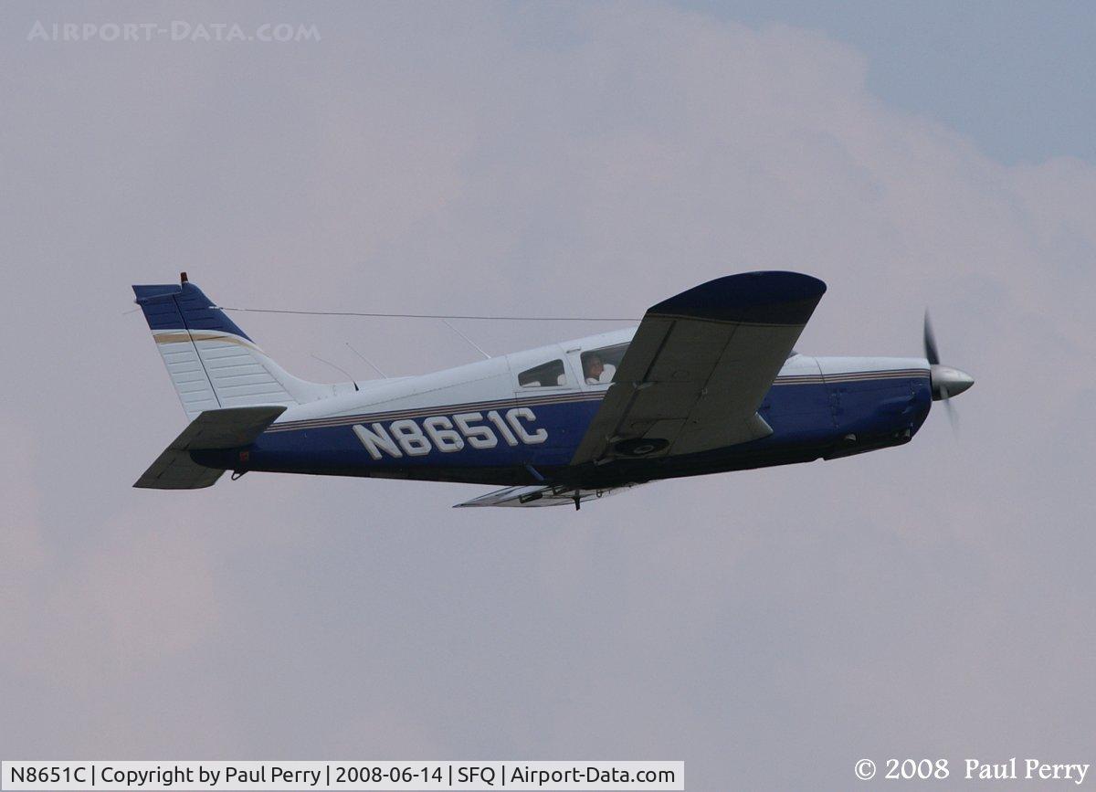 N8651C, 1976 Piper PA-28R-200 C/N 28R-7635170, All fly-ins end with a fly-out